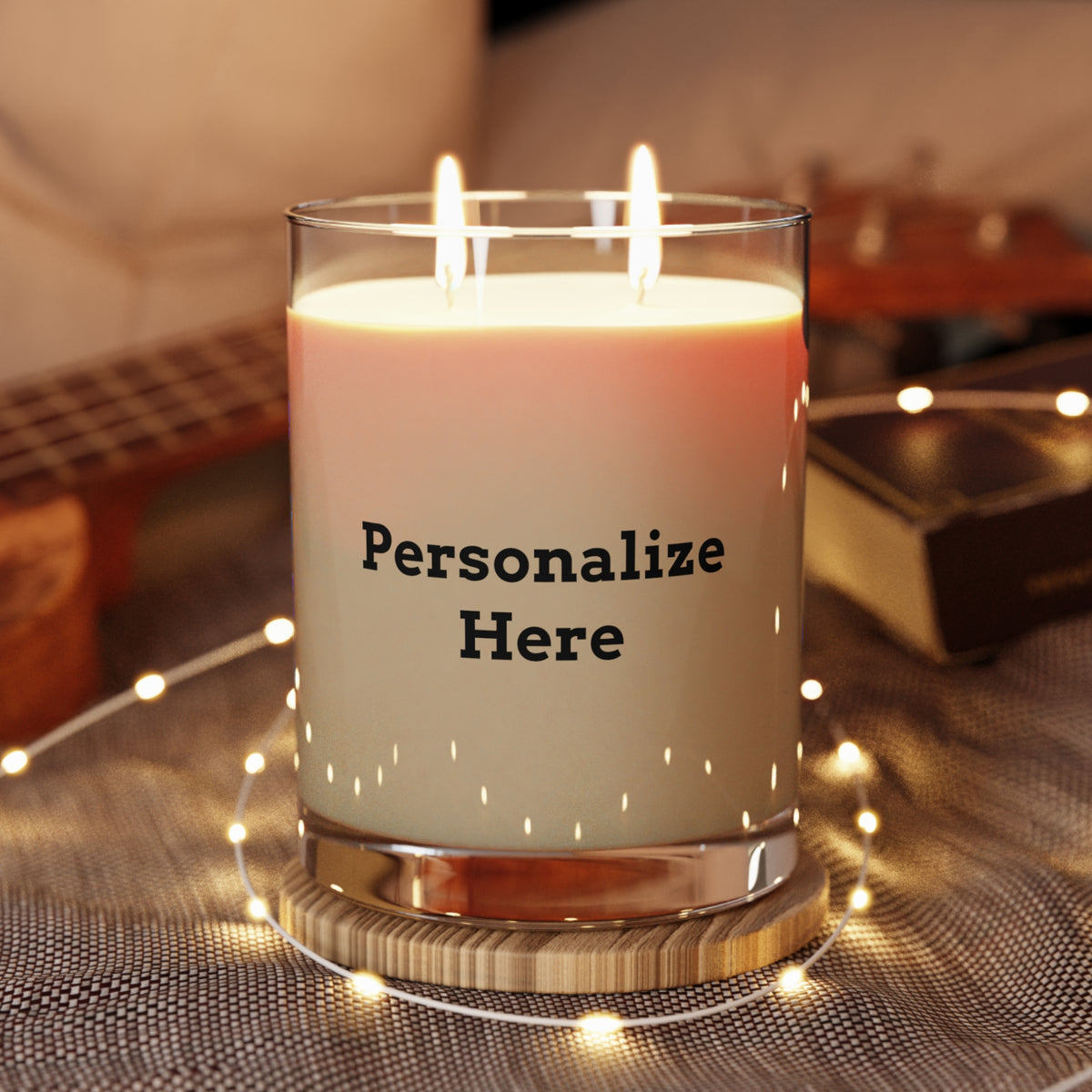 Scented Candle - 11oz Glass Jar - "Personalize"