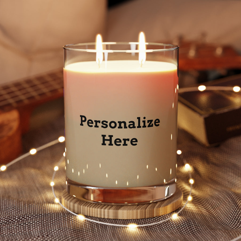 Scented Candle - 11oz Glass Jar - "Personalize"