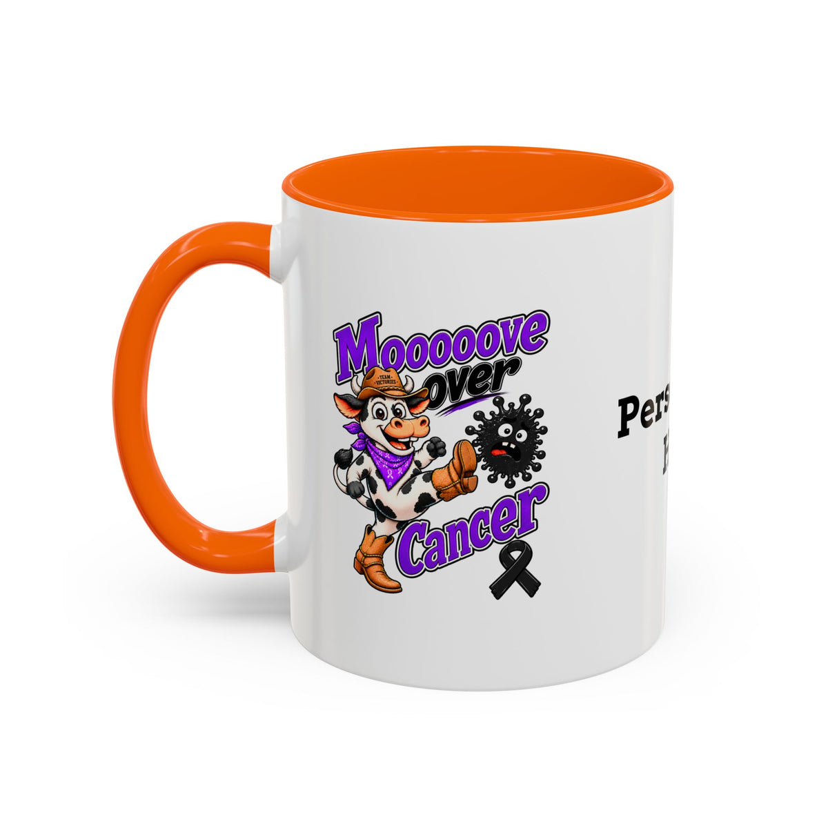 Color Accent Coffee Cup - 11 oz & 15 oz - "Personalize"
