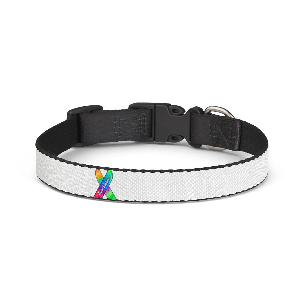 White Clip-On Pet Collar with Lightweight Dog Collar