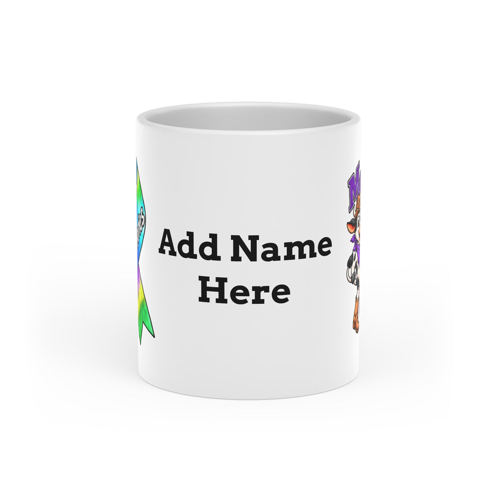 Kickin' Cancer 11 oz Heart-Handle Ceramic Mug