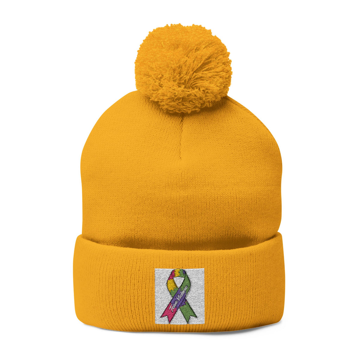Pom-Pom Knit Cap