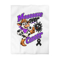 Moooove Over Cancer microfiber duvet cover with cowgirl cow and Melanoma Cancer awareness ribbon
