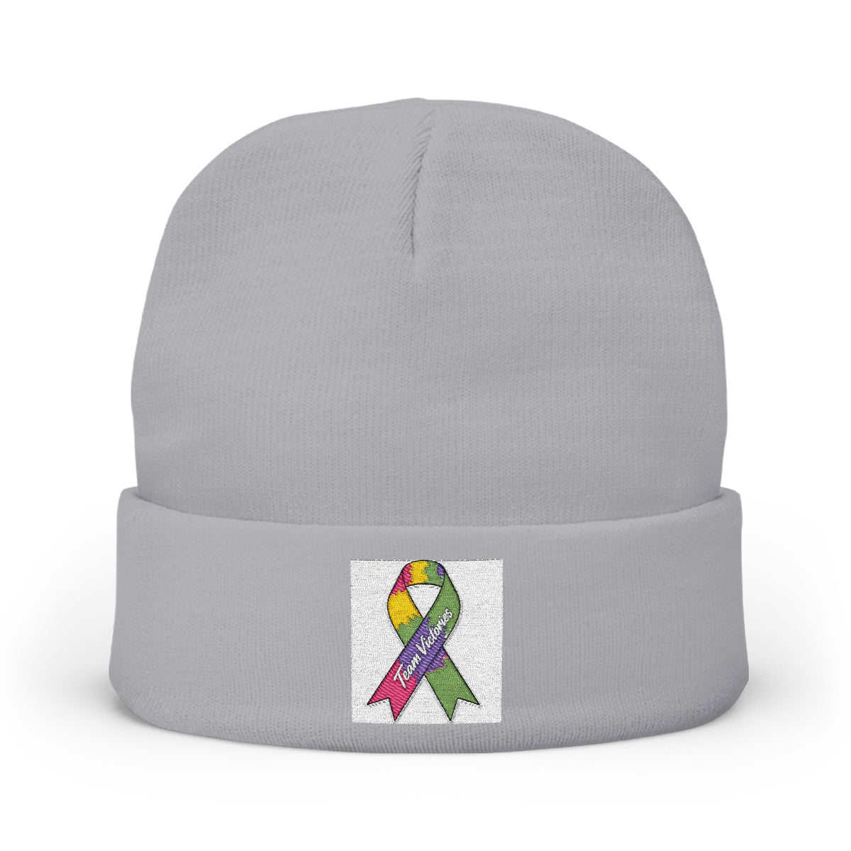 Embroidered Beanie –  Knit Hat