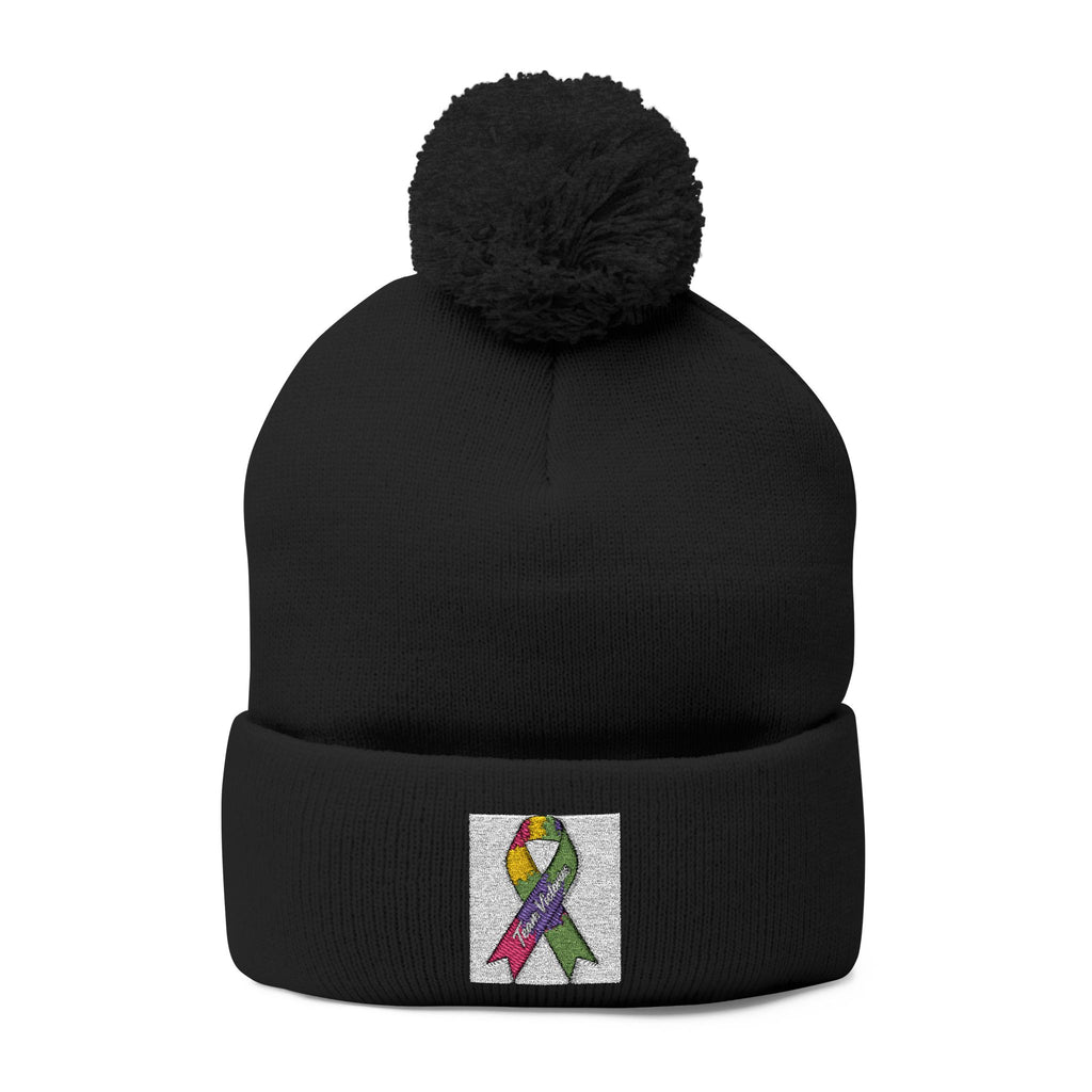 Pom-Pom Knit Cap
