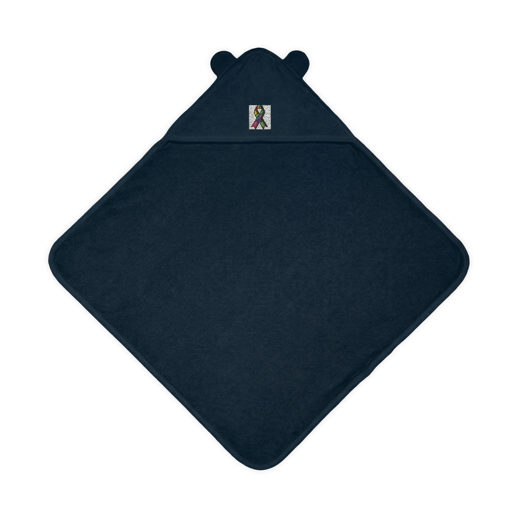 Embroidered Terry Hooded Baby Towel with Ears - Soft Hooded Bath Wrap