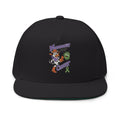 Black Moooove Over Cancer flat bill cap with bold cancer awareness artwork