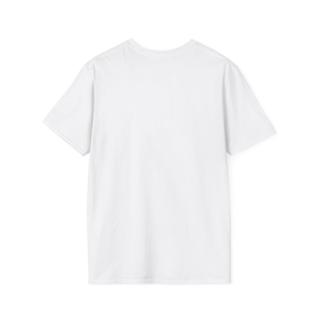 Back view of the plain white Kickin' Cancer T-shirt