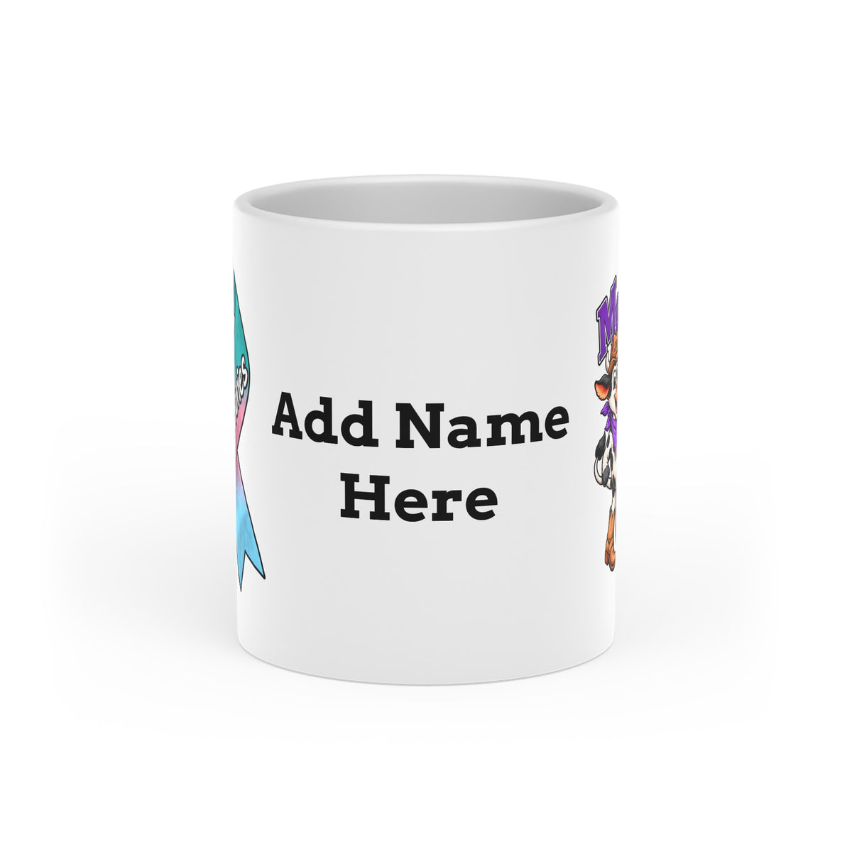 Kickin' Cancer 11 oz Heart-Handle Ceramic Mug