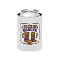 Light gray Regular Can cooler with Kickin' Cancer western boot artwork