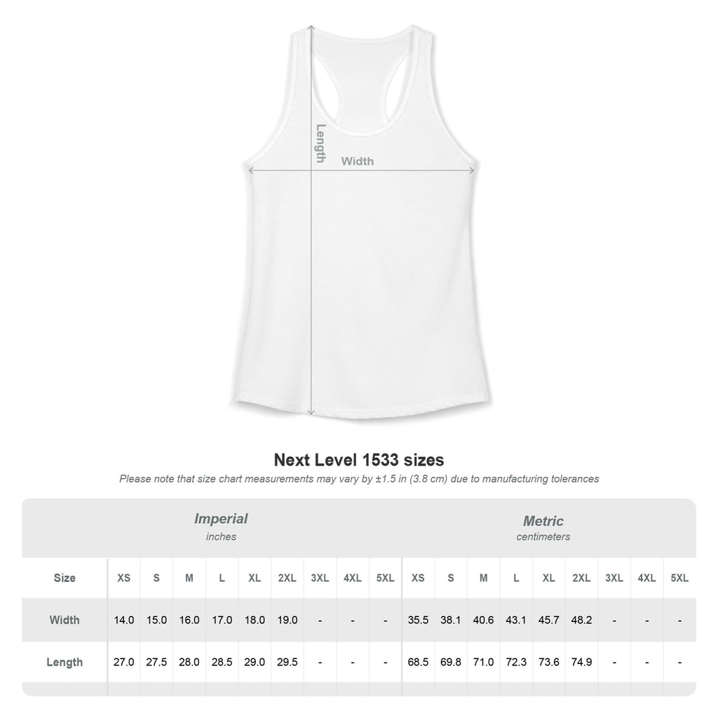 Women's Ideal Racerback Tank | Next Level 1533 - "Personalize"
