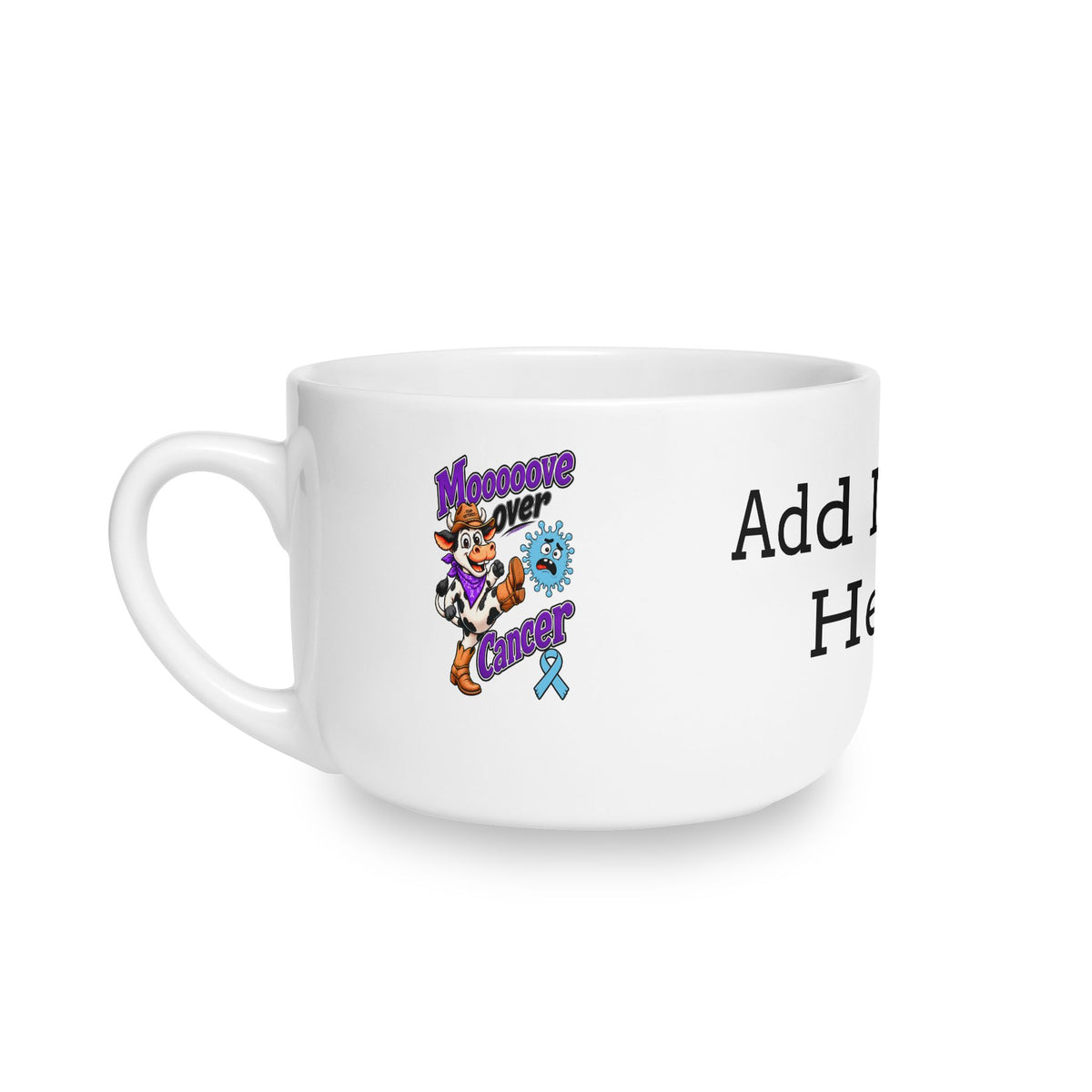 Ceramic Latte Mug - 25 oz - "Add Name Here"
