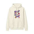 Moooove Over Cancer hoodie with pink Breast Cancer awareness ribbon, cream front view