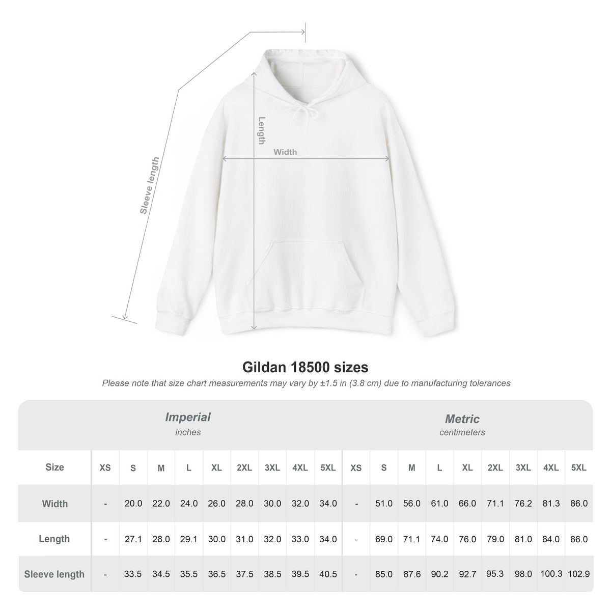 Hoodie | Gildan 18500 - "Personalize"