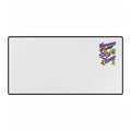 Moooove Over Cancer wide desk mat with cow artwork and Non-Hodgkin/Lymphoma Cancer awareness ribbon