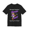 Moooove Over Cancer black T-shirt featuring Western cow and Cancer lettering
