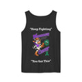 Purple Moooove Over Cancer tank top with cowgirl cancer support graphic