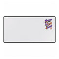 Moooove Over Cancer extended desk mat with Uterine Cancer awareness ribbon design