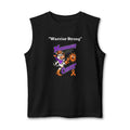 Moooove Over Cancer Warrior Strong tank top with Leukemia/Kidney Cancer awareness ribbon in black