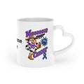 Kickin' Cancer 11 oz Heart-Handle Ceramic Mug
