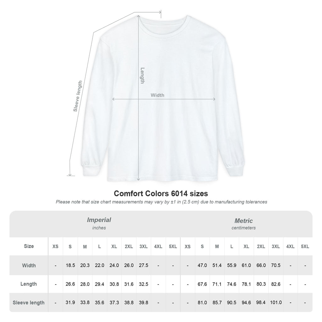 Long Sleeve Shirt | Comfort Colors 6014 - "Personalize"