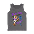 Charcoal Moooove Over Cancer tank top with Western cowgirl cow graphic