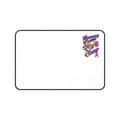 Moooove Over Cancer desk mat with cow design and pink Breast Cancer awareness ribbon