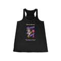 Moooove Over Cancer Warrior Strong black racerback tank with One Day at a Time design