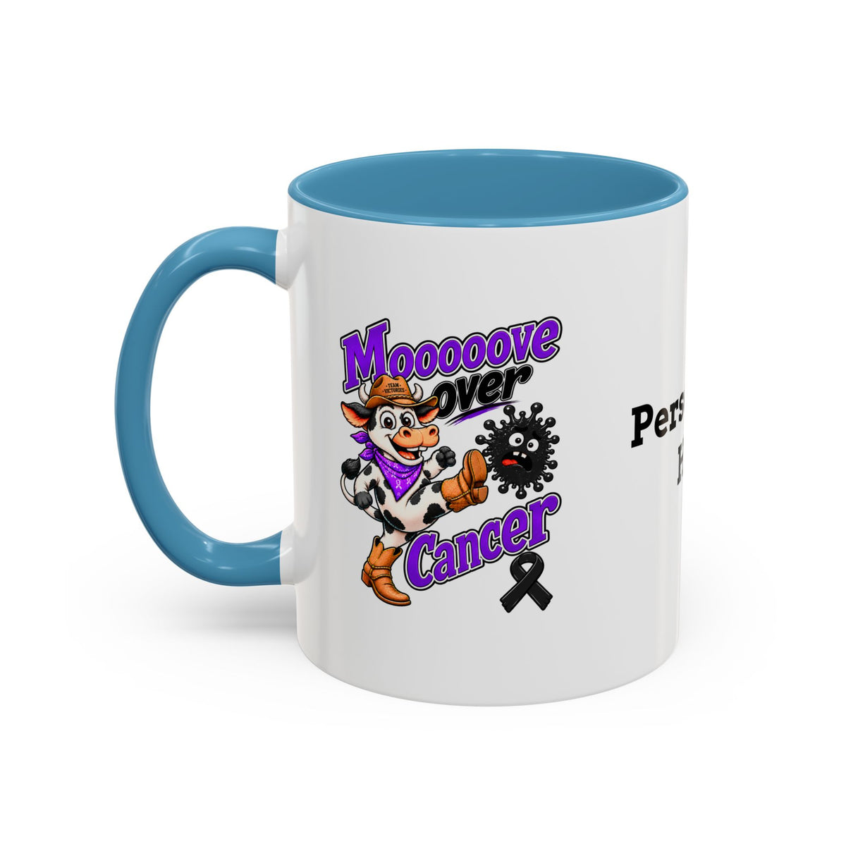 Color Accent Coffee Cup - 11 oz & 15 oz - "Personalize"