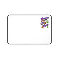 Moooove Over Cancer desk mat with Non-Hodgkin/Lymphoma Cancer awareness ribbon artwork