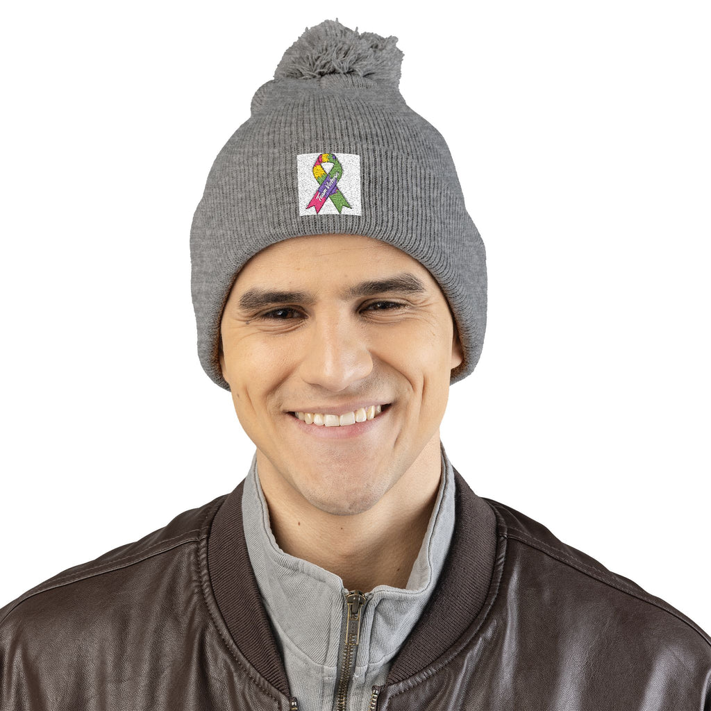 Pom-Pom Knit Cap