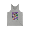 Moooove Over Cancer gray tank top with Liver Cancer awareness ribbon artwork
