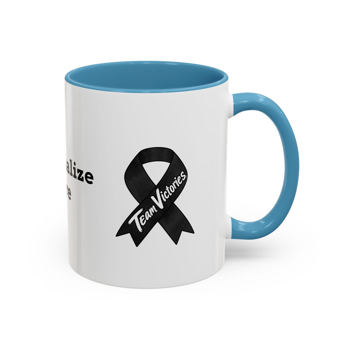 Color Accent Coffee Cup - 11 oz & 15 oz - "Personalize"
