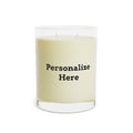 Scented Candle - 11oz Glass Jar - "Personalize"