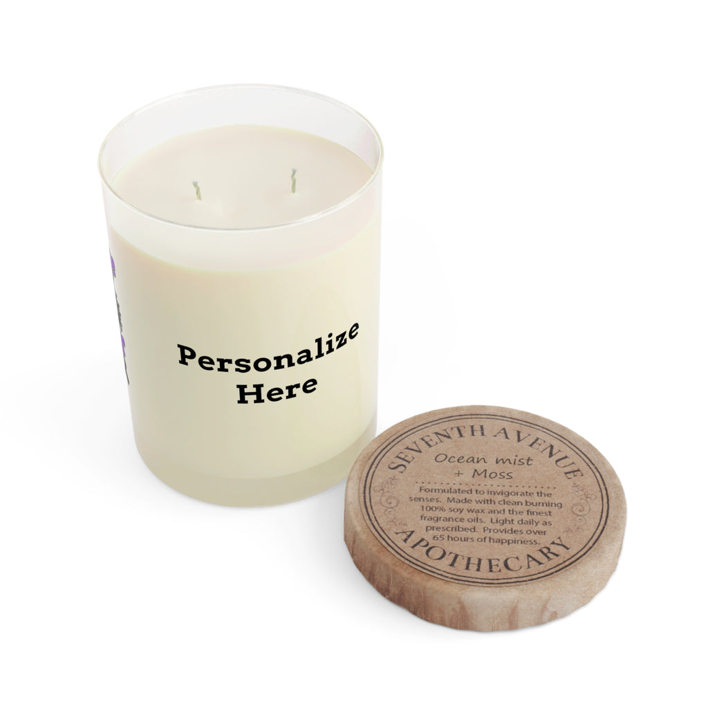 Scented Candle - 11oz Glass Jar - "Personalize"