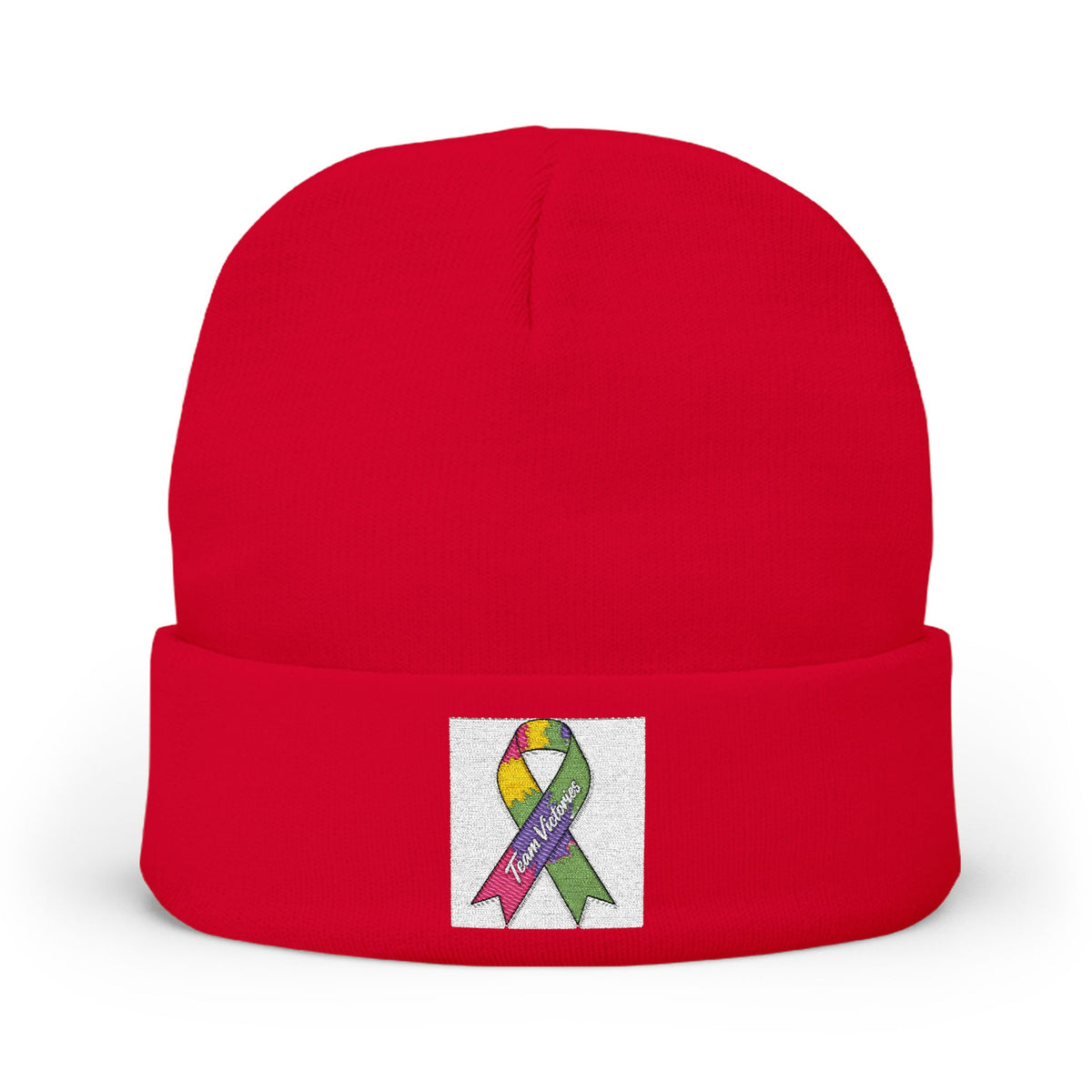 Embroidered Beanie –  Knit Hat