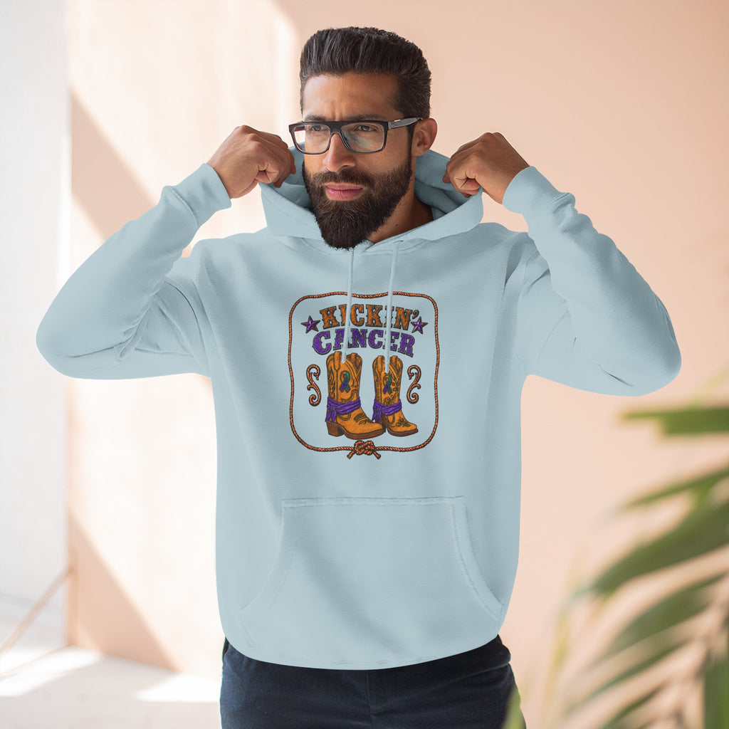 Kickin' Cancer Cowboy Boots Hoodie