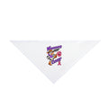 Moooove Over Cancer dog and cat bandana with a Breast Cancer awareness ribbon