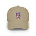 Khaki Moooove Over Cancer low-profile baseball hat with colorful front artwork