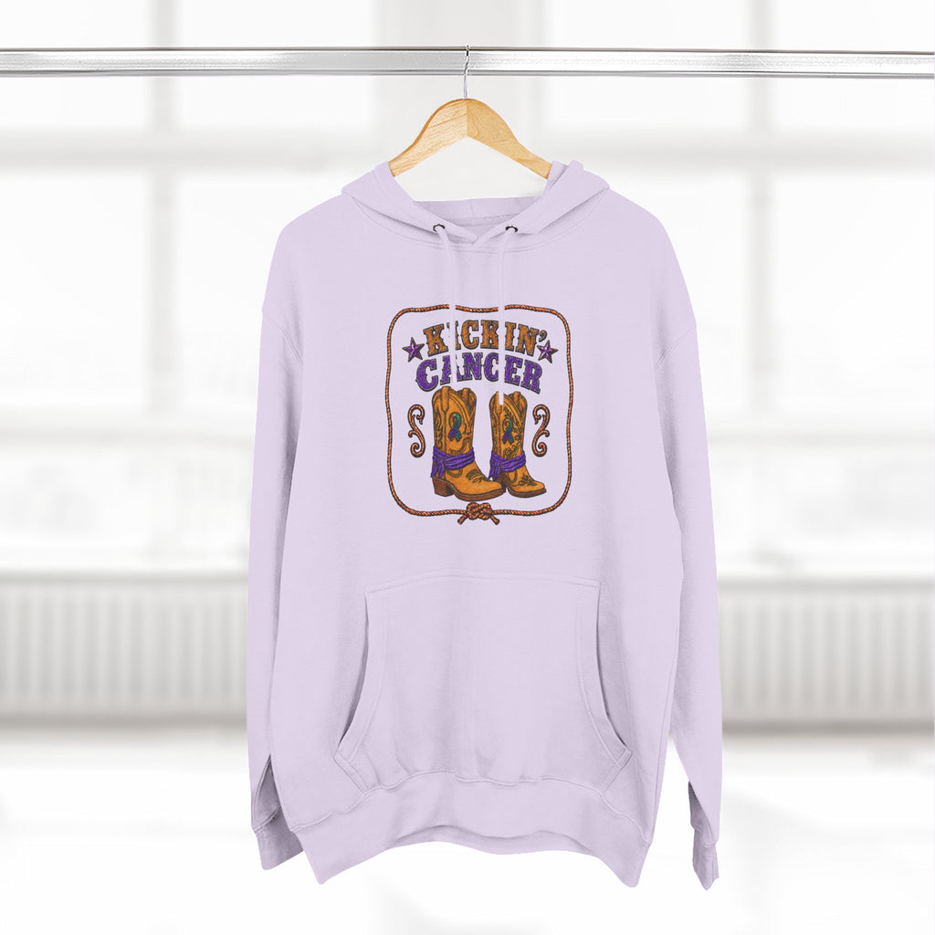 Kickin' Cancer Cowboy Boots Hoodie