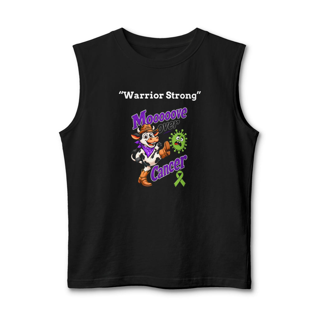 Black Moooove Over Cancer Warrior Strong tank top with Non-Hodgkin/Lymphoma Cancer awareness ribbon