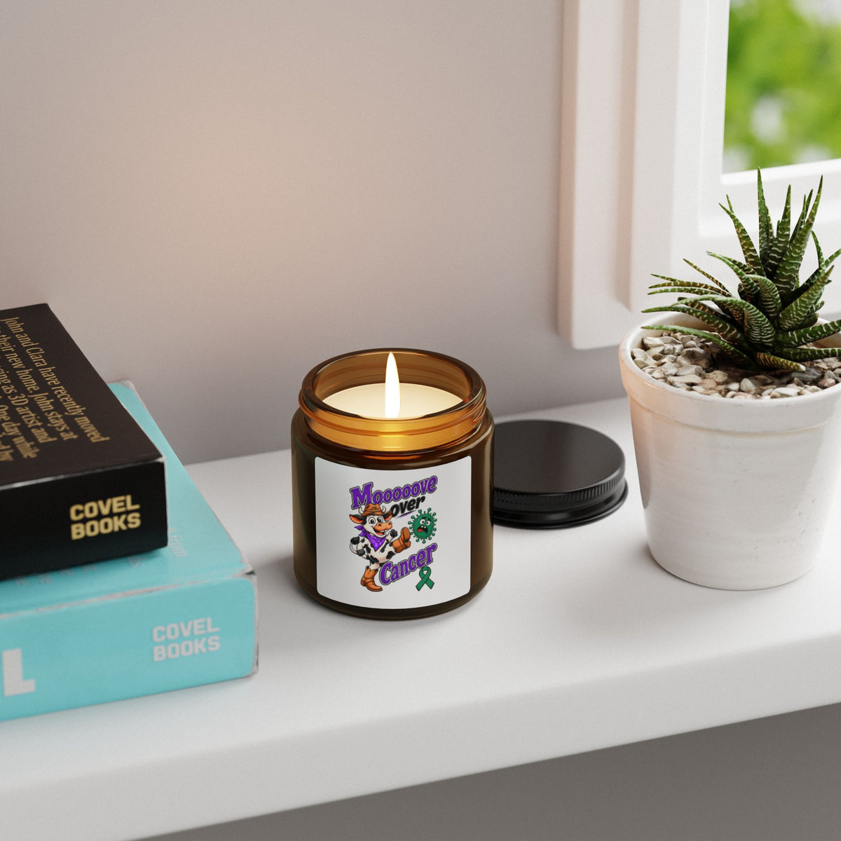 Soy Scented Candle - Amber Jar