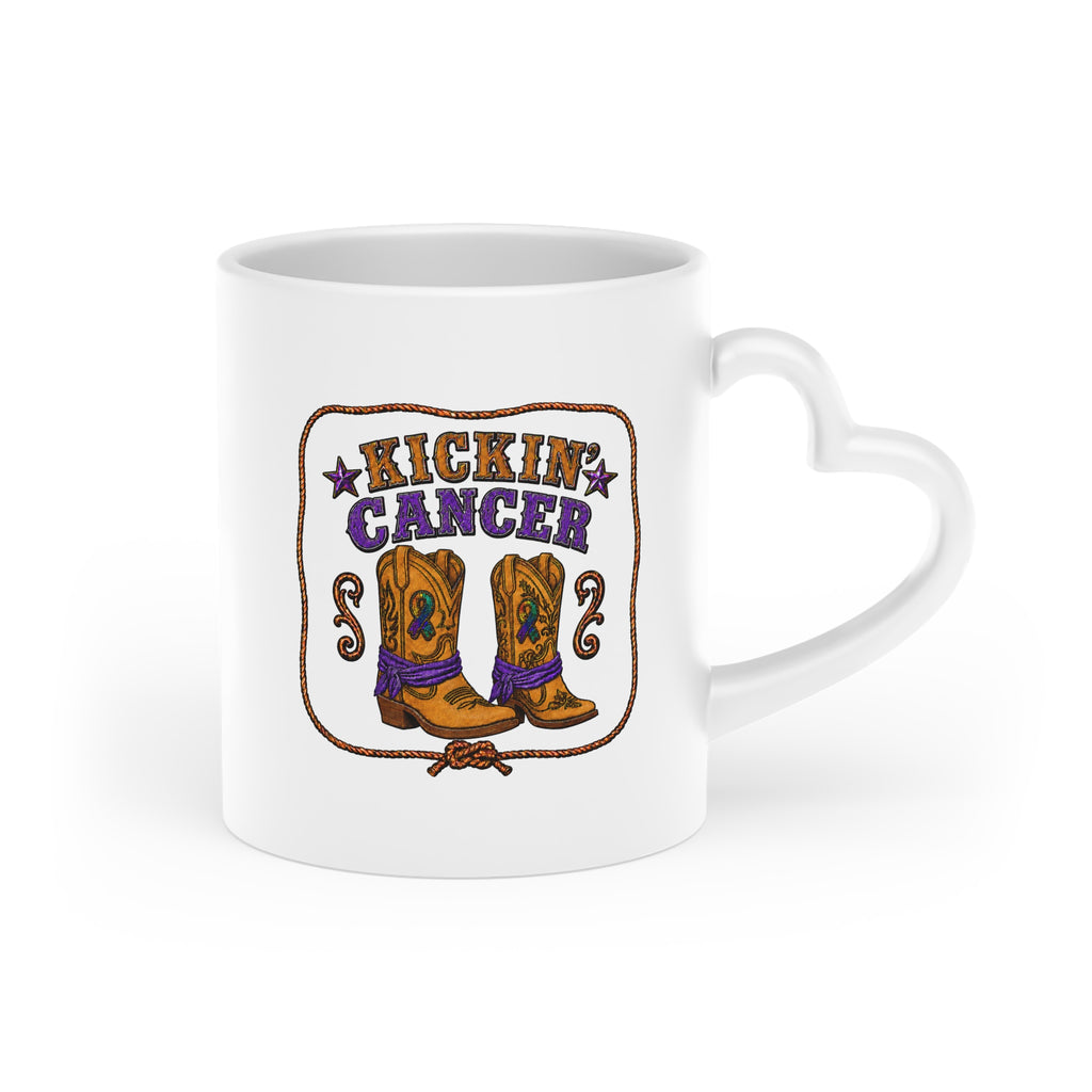 (Copy) Kickin' Cancer 11 oz Heart-Handle Ceramic Mug