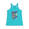 Moooove Over Cancer Lung Cancer awareness ribbon racerback tank top in turquoise