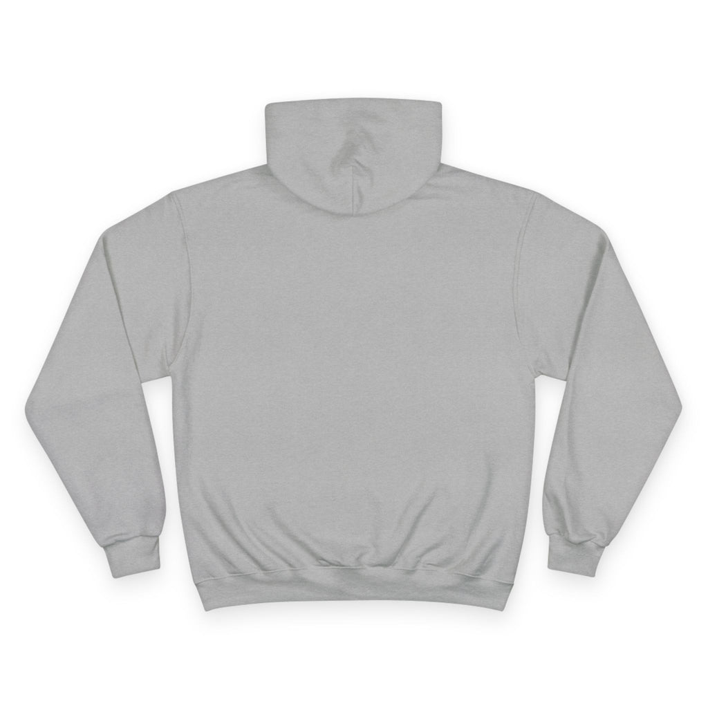 Back view of gray Moooove Over Cancer personalized hoodie