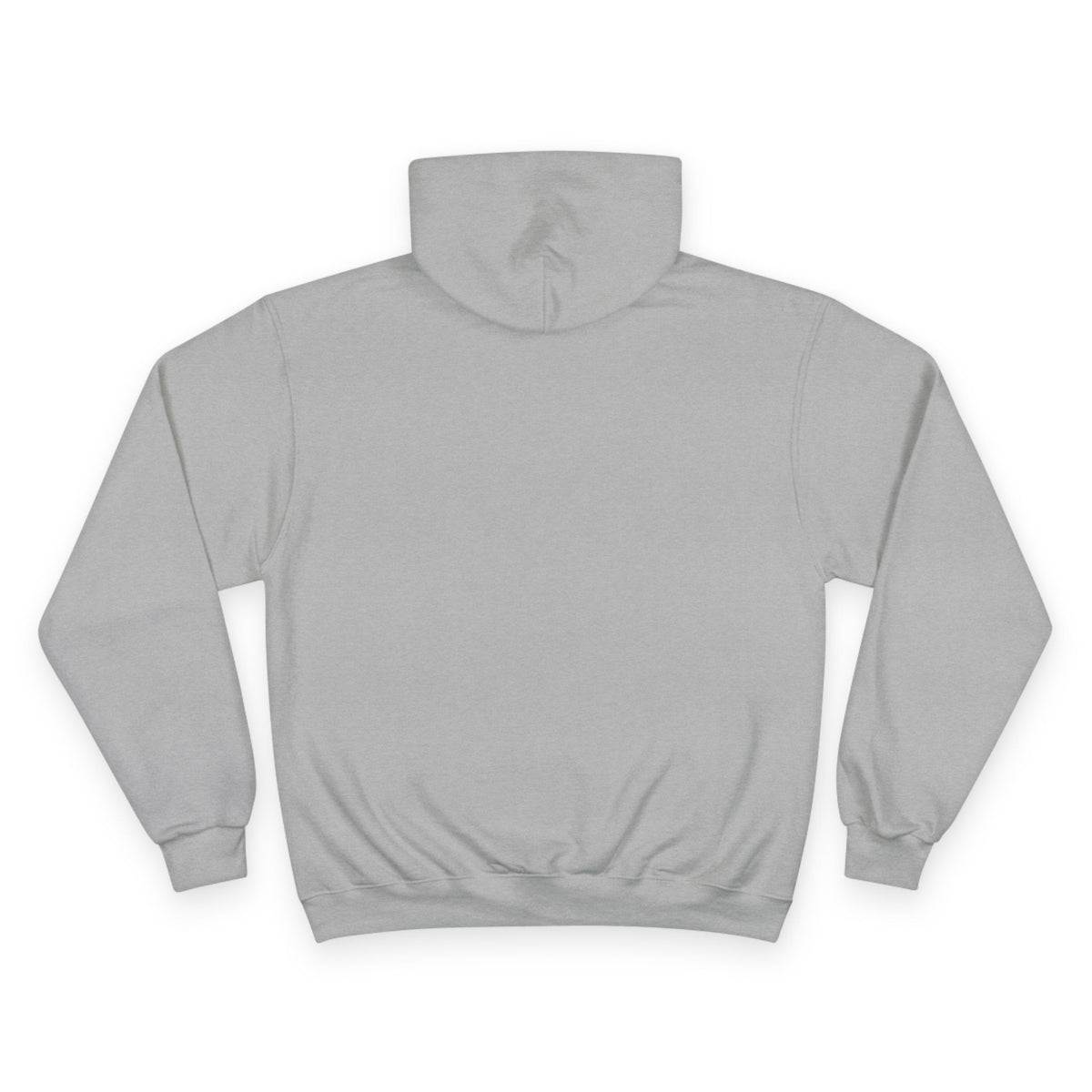 Back view of gray Moooove Over Cancer personalized hoodie