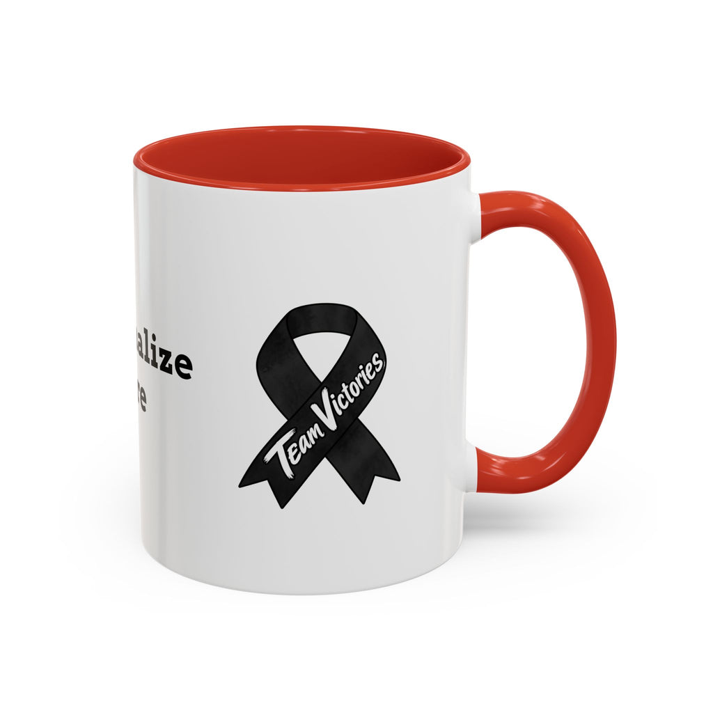 Color Accent Coffee Cup - 11 oz & 15 oz - "Personalize"
