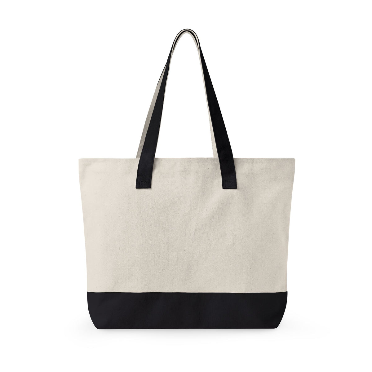 Canvas Tote Bag— Zippered Front Pocket, Everyday Carry