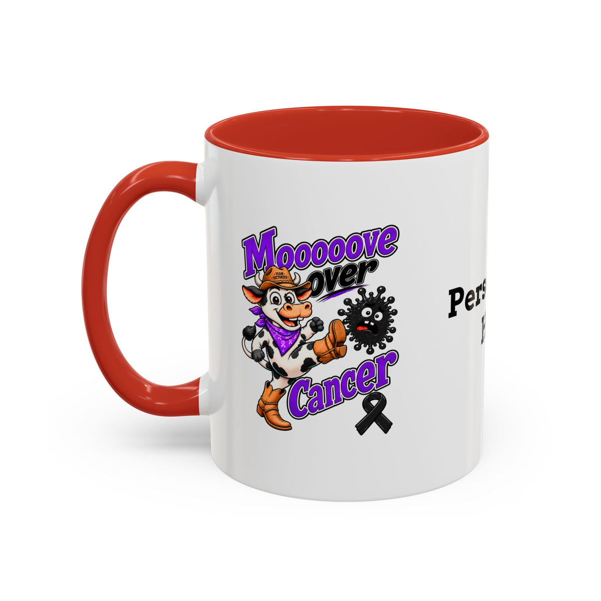 Color Accent Coffee Cup - 11 oz & 15 oz - "Personalize"