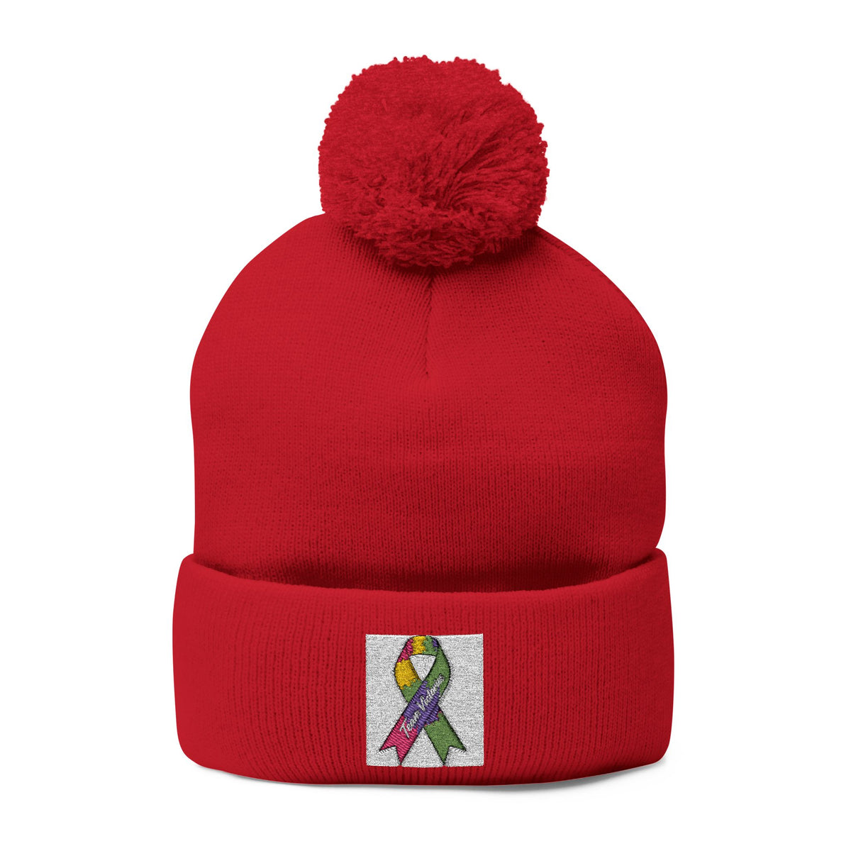 Pom-Pom Knit Cap